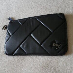 Lug METALLIC BLACK Pouch/Wallet NWOT